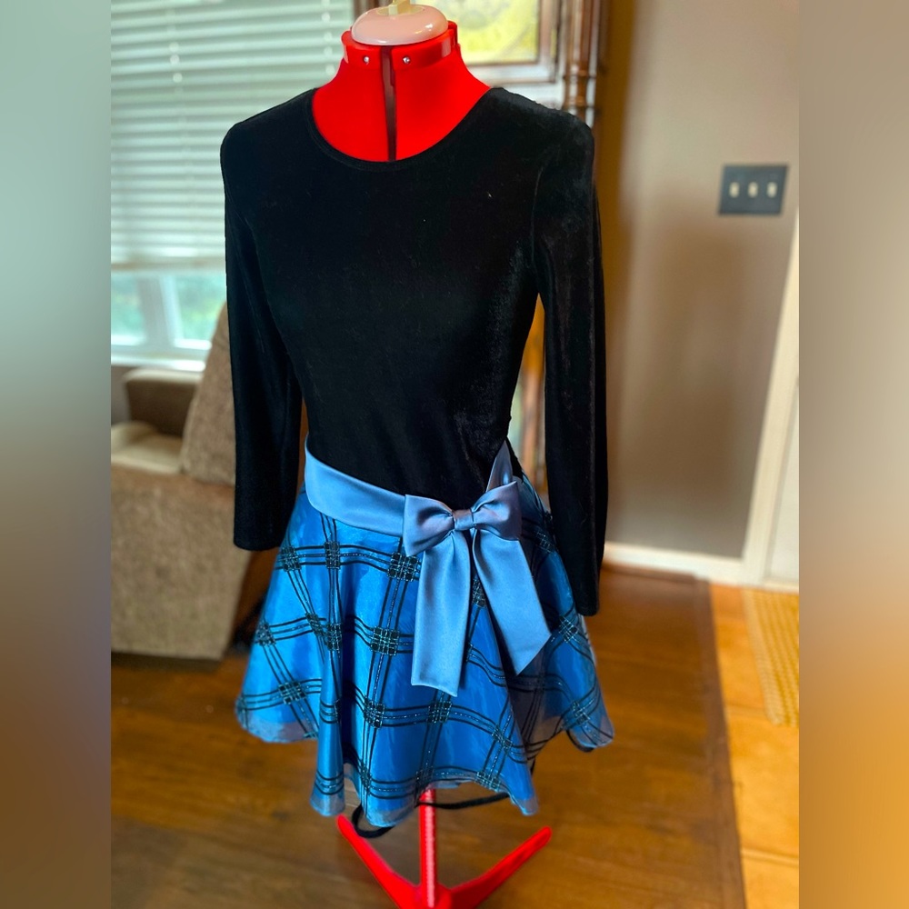 Vintage Juniors Holiday Dress Plaid Christmas 80’s 90’s Greta condition!